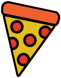 Eating Sticker by Zalat Pizza