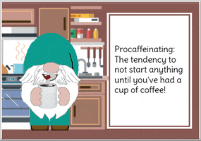 Gnome Coffee Addict GIF