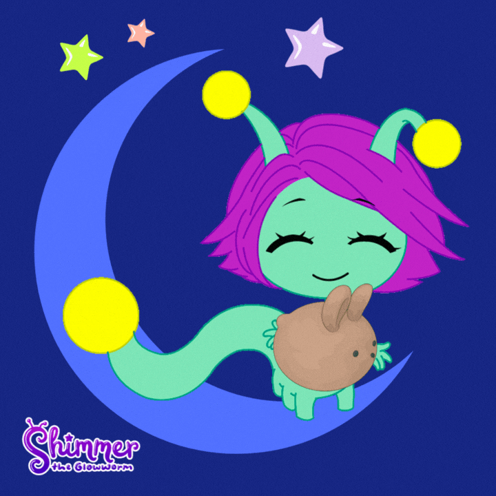 Stars Sleep GIF by ShimmertheGlowworm