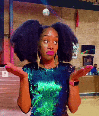 Afro Hair Idk GIF by takeepfit