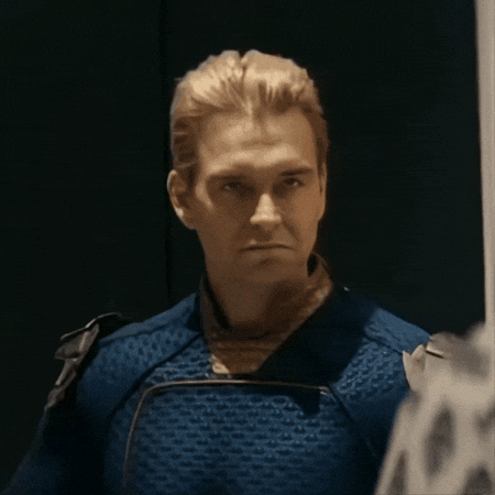 Disgusted Homelander GIF