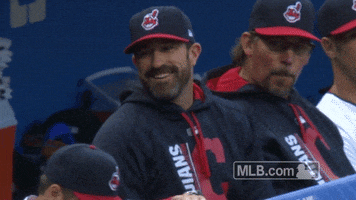 Cleveland Indians Laugh GIF by MLB