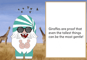 Gnome Giraffe GIF