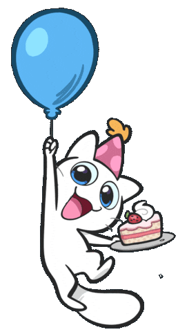 Happy Party Sticker by Créu Cat