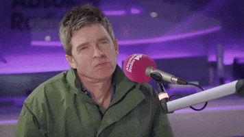Noel Gallagher Thinking GIF by AbsoluteRadio