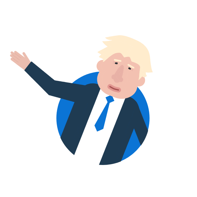 Boris Johnson Wave GIF by GRAPHiMEDIA