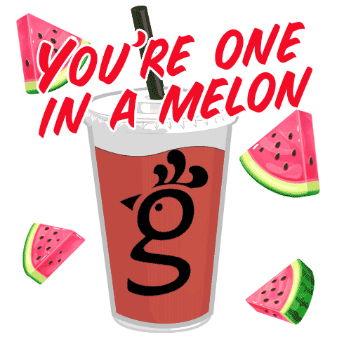 Iced Tea One In A Melon Sticker by Huey Magoo's