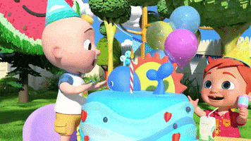 Birthday Cake Friends GIF by moonbug