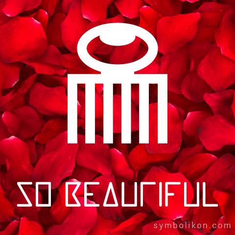 Symbolikon beauty red roses symbol GIF