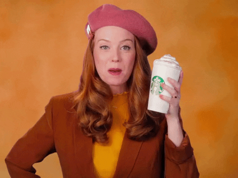 pumpkin spice latte gif