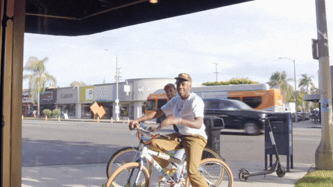 Tyler The Creator Bike GIF by JASPER & ERROL'S FIRST TIME - Find