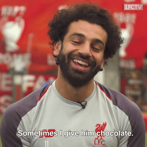 mohamed salah laughing GIF by Liverpool FC