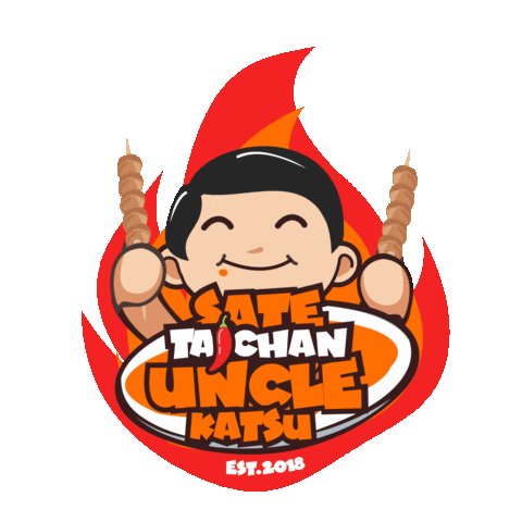 Sate Taichan Uncle Katsu Sticker