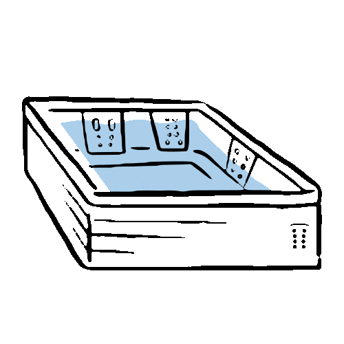 Hot Tub Relax Sticker by Bullfrog Spas