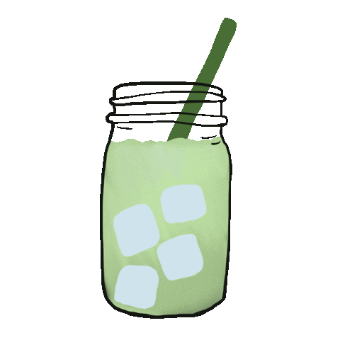 coordinatecreative green tea latte matcha Sticker