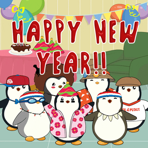 Im So Excited New Year GIF by Pudgy Penguins