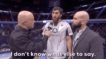 What More Can I Say Idk GIF by UFC