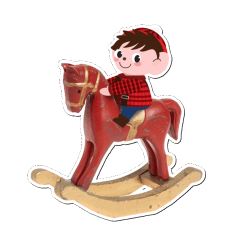 Christmas Horse Sticker by brocki.ch