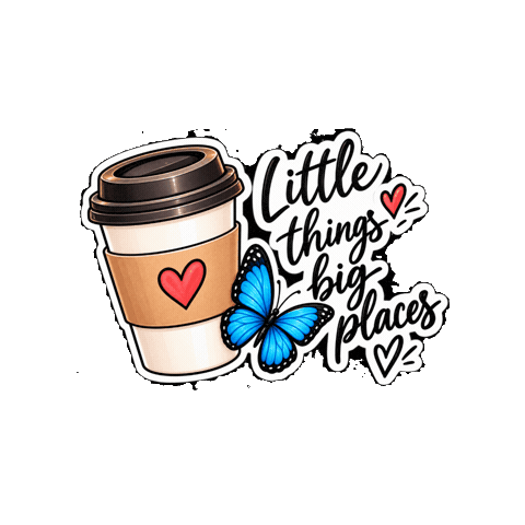 Little Things Coffee Sticker