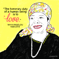 Maya Angelou Illustration GIF by gifnews