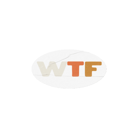 Wtf Sticker by kikeandjud