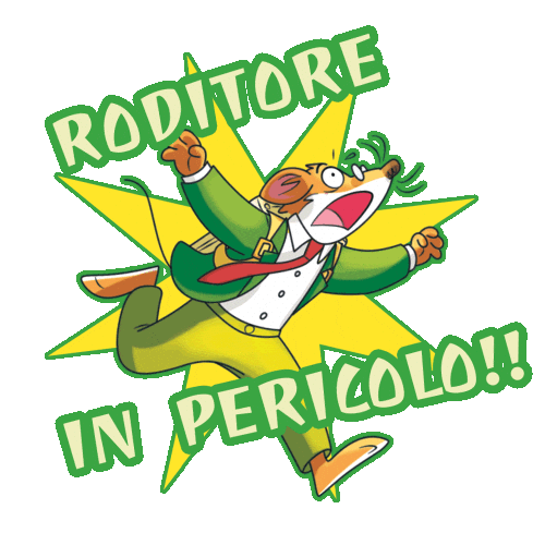 Roditore In Pericolo Sticker by Geronimo Stilton