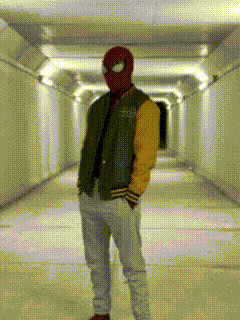 Chill Spiderman GIF