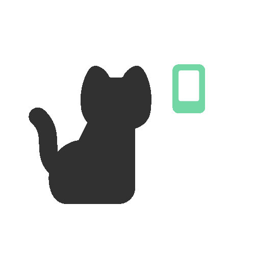 Happy Cat Sticker by Tamago Design