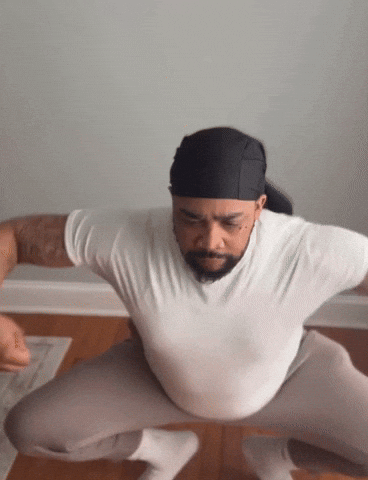 Black Man Dancing Weird Dance Moves GIF