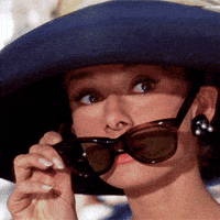 Audrey hepburn glasses deals gif