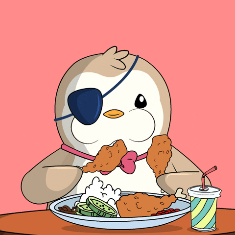 Hungry Bon Appetit GIF by Pudgy Penguins