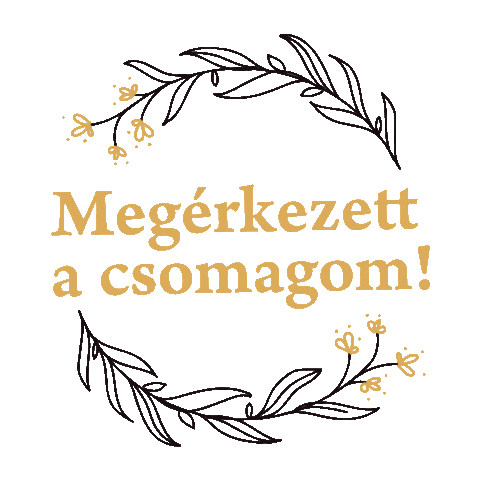Csomag Sticker by Virágbuborék Műhely