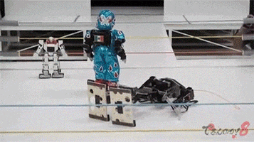 wrestling robots GIF by Digg