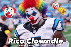 Clown Chuba Hubbard GIF