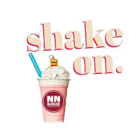 Shake Milkshake Sticker by NN Burger