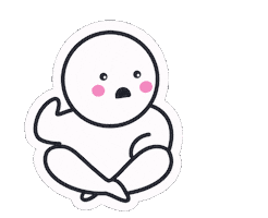 Sad Character Sticker