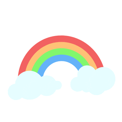 Rainbow Clouds Sticker by My Little Kingdom