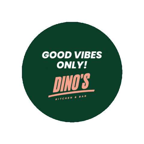 Logo Vibes Sticker by Dino's Kitchen & Bar
