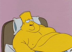 lazy the simpsons GIF