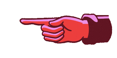 Hand Pointing Sticker