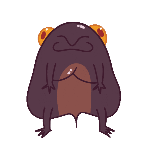 Angry Frog Sticker