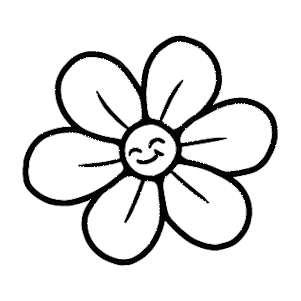 Flower Doodles Sticker