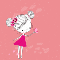 Girl Flower GIF by Pink Kisses
