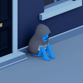 Lonely Loneliness GIF by STICKY MONSTER LAB