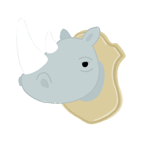 Rhino Sticker by Watermelon