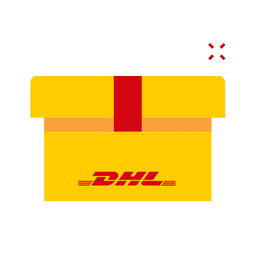 DHL_Brasil delivery brasil express presente Sticker