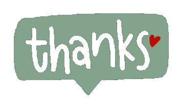 Thanks Sticker