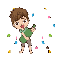 Celebrating Sticker by DW MARCENARIA