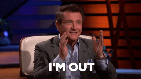 Im Out Shark Tank GIF by ABC Network - Find & Share on GIPHY