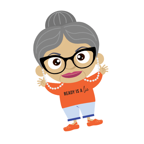 Angielee Babygrandma Sticker by Glittle Wonderland